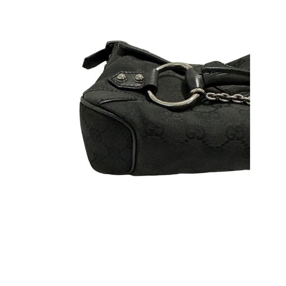 Gucci gg canvas leather horsebit bag - Picture 5 of 12
